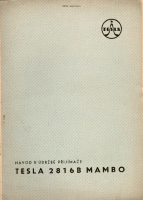 Tesla 2816b - Navod k udrzbe 